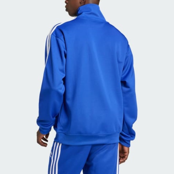 ADICOLOR FUNNEL NECK TRACK TOP Американский свитшот мужской Полупрозрачный синий Adidas — фото 4