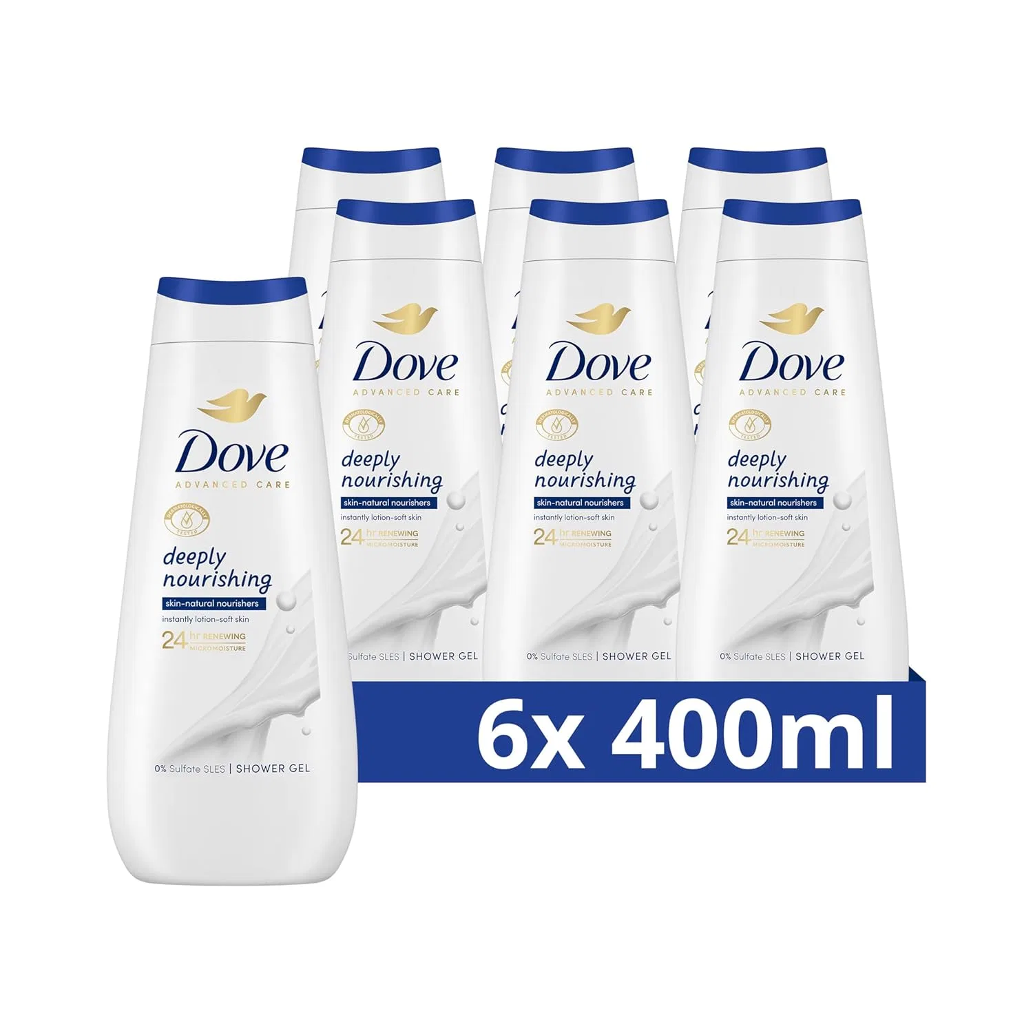 Гель для душа «Advanced Care» глубоко питательный от Dove, 400 мл (6 шт.) Dove