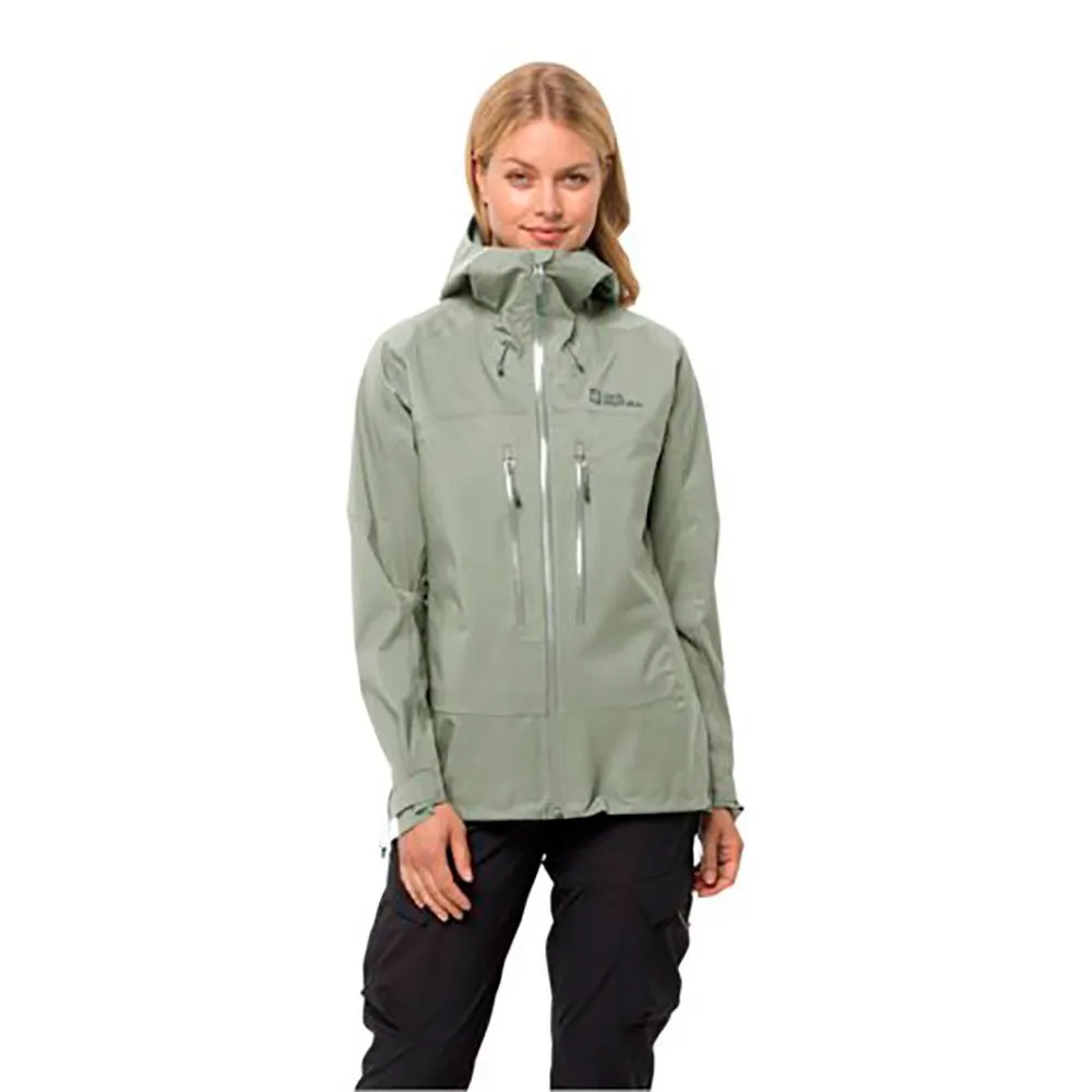

Куртка Jack Wolfskin Kammweg 3L, зеленый