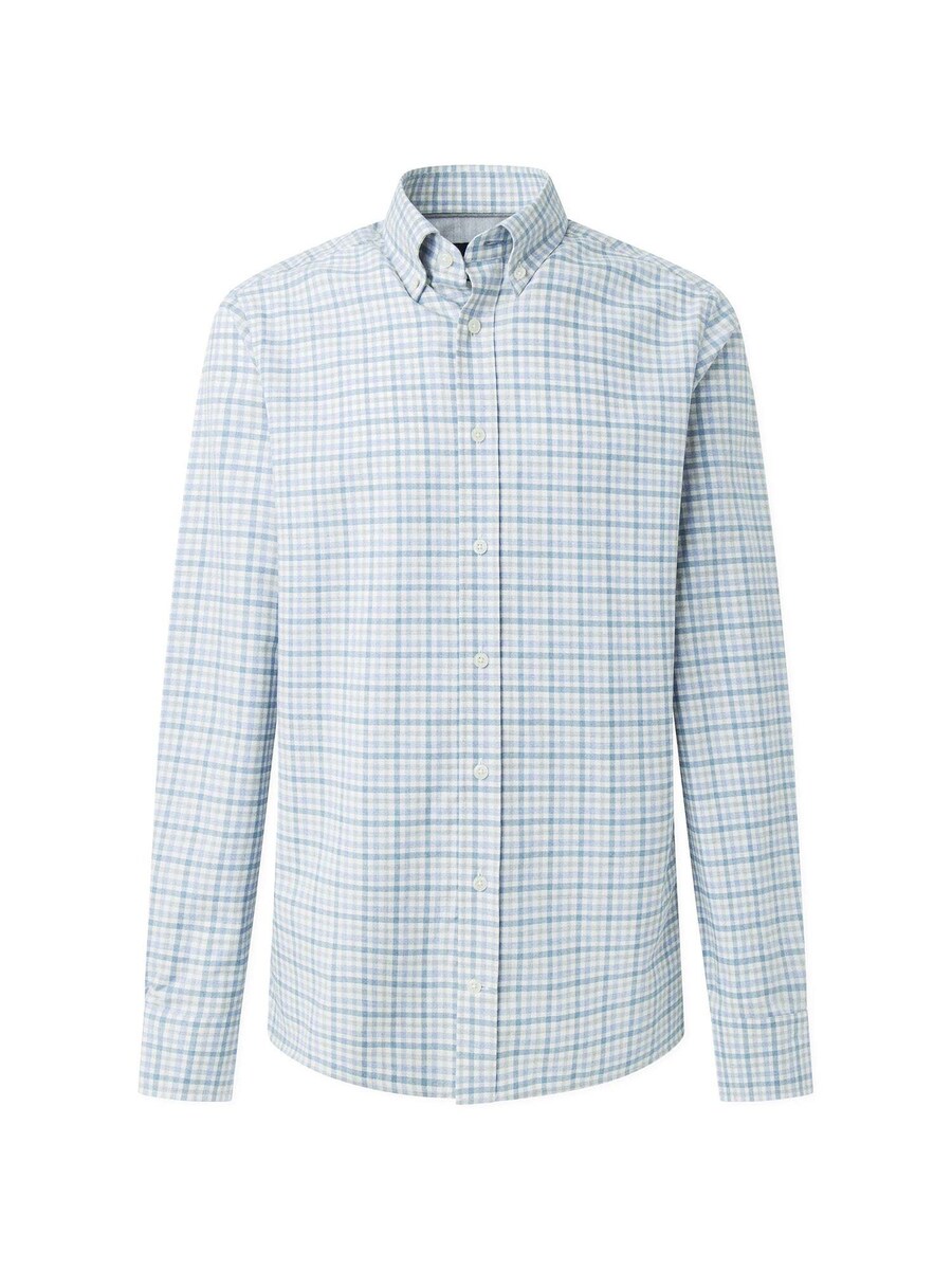 

Рубашка на пуговицах классического кроя Hackett London Mouline Check, Royal blue/Sky blue
