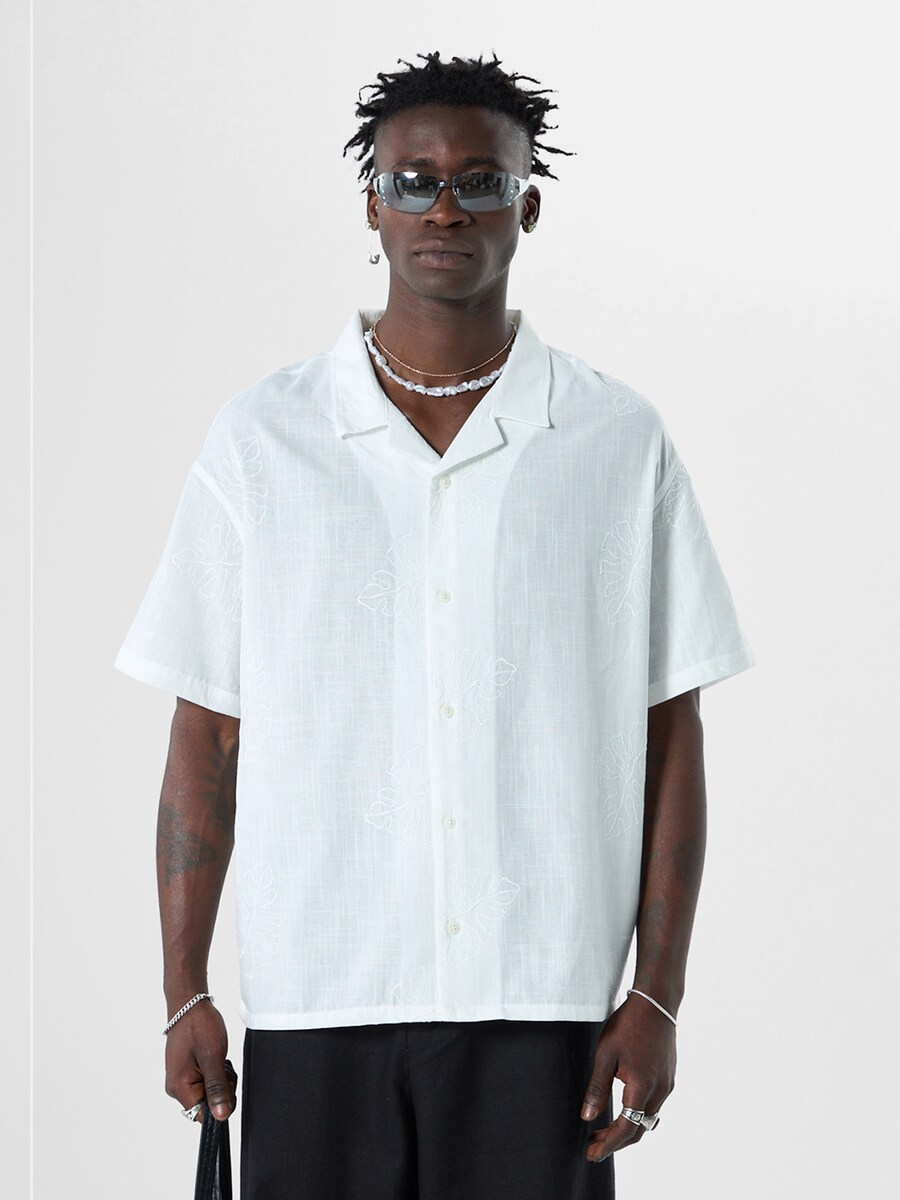 

Повседневная рубашка VAMOS CLO Comfort fit Button Up Shirt Yucca, белый