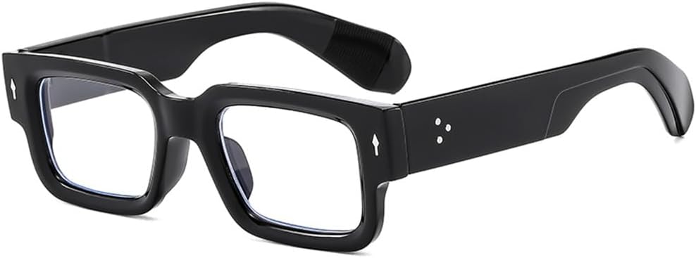 

Солнцезащитные очки UV400 для активного отдыха на открытом воздухе с градиентными линзами и декоративными заклепками, подходящие для езды на велосипеде и пеших прогулок UYPTK, Black Clear