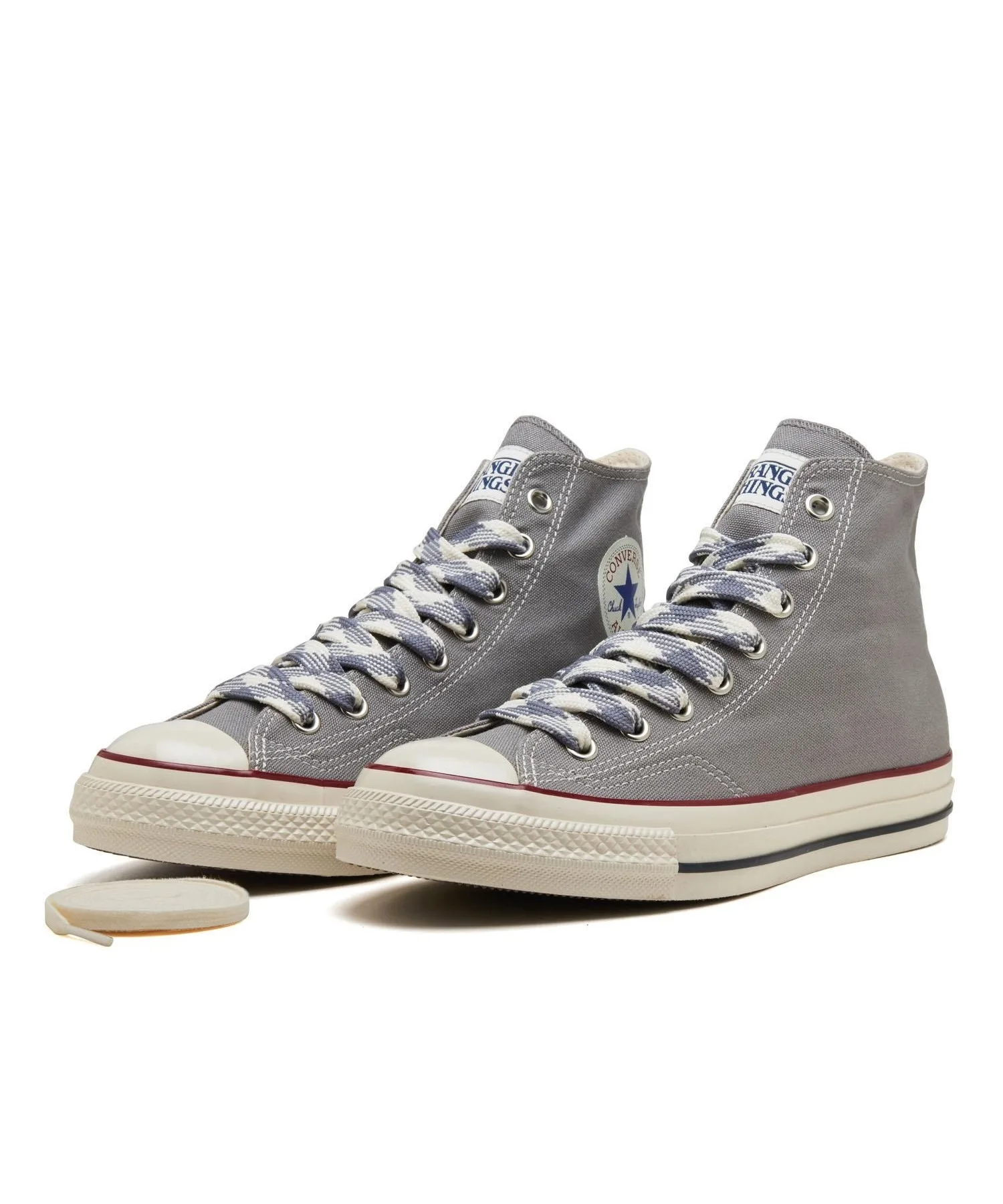 Унисекс кеды из хлопка CONVERSE ALL STAR AGED 87 CL HI STRANGER THINGS серые — фото 3