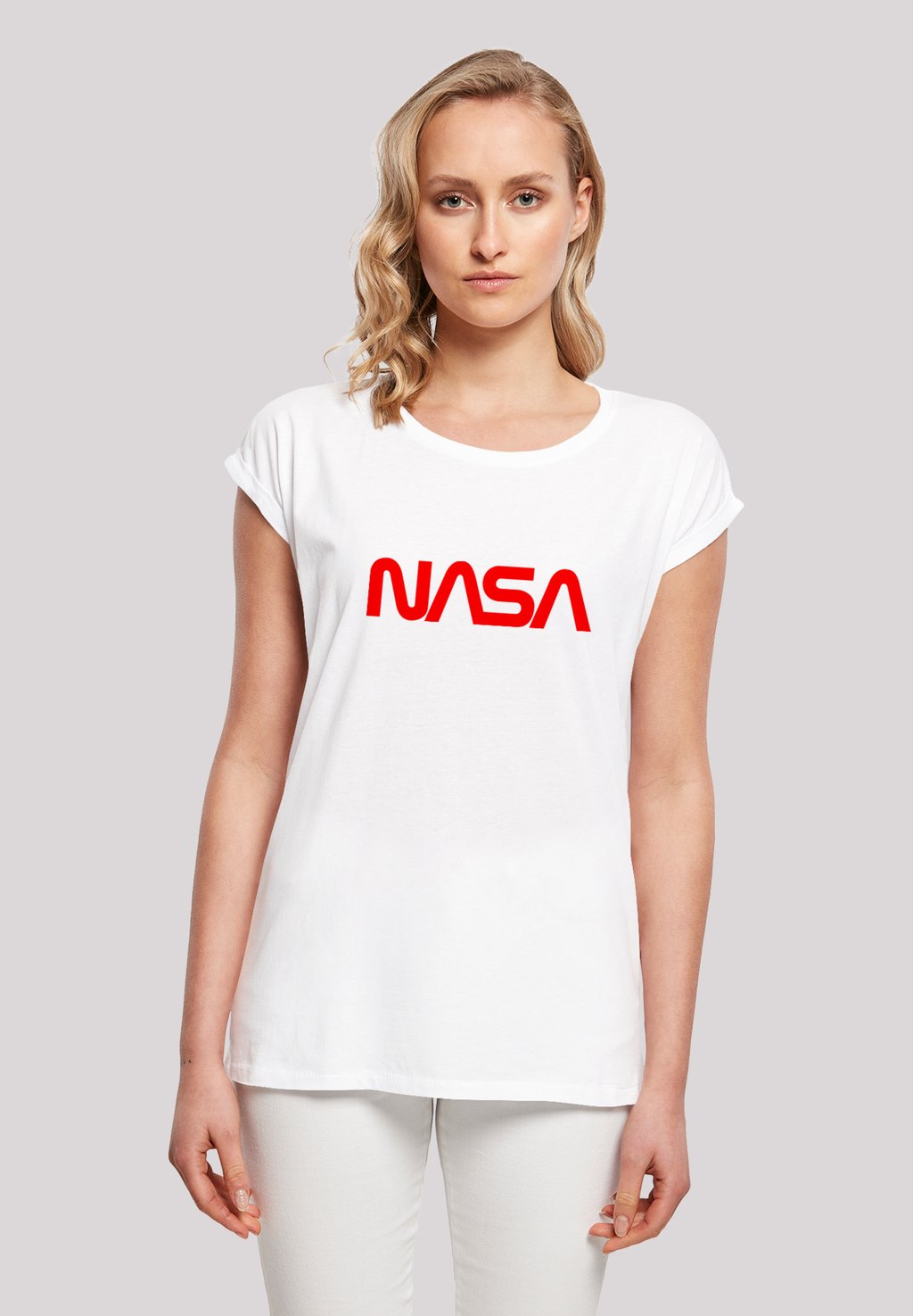 

Футболка с принтом NASA MODERN LOGO F4NT4STIC, белый