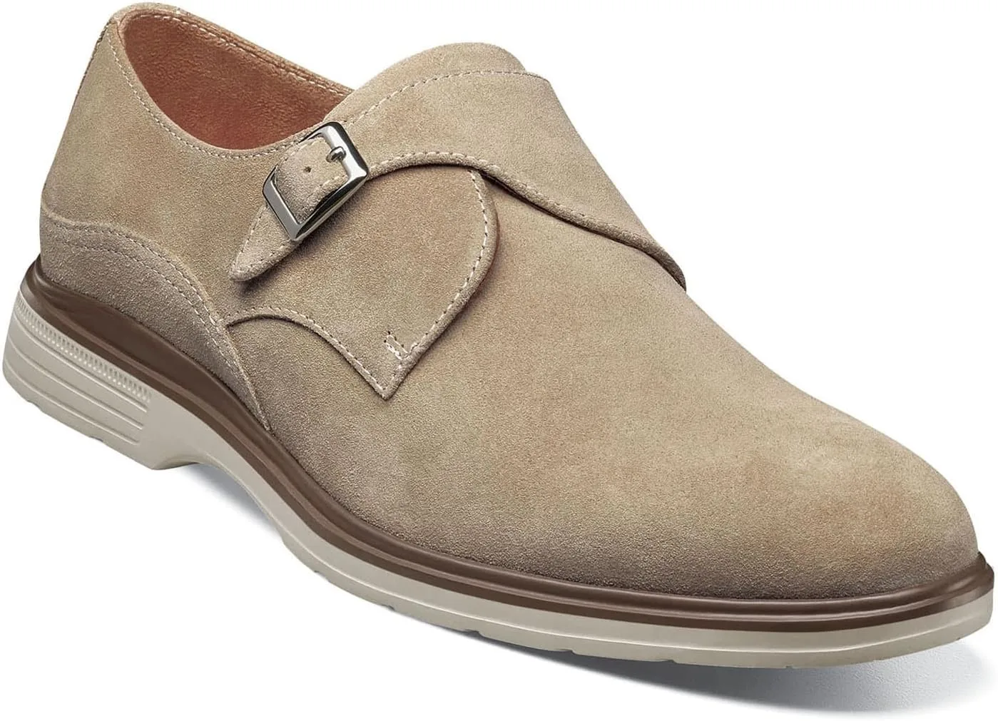 Туфли-монки Stacy Adams Taylen Monk Strap Monk Buckle Shoe, каменный — фото 2