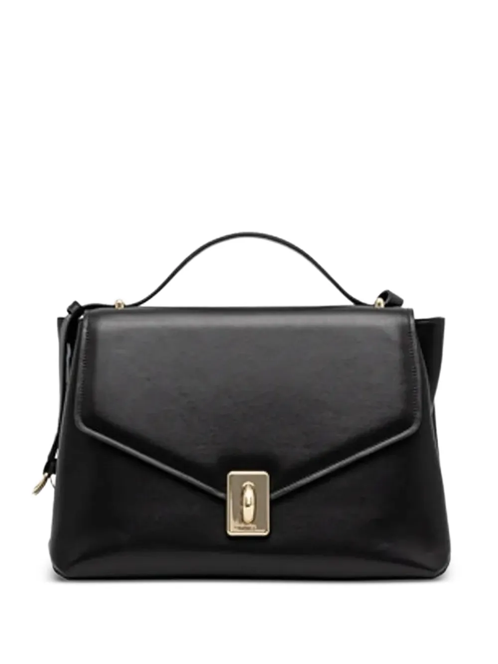 

Сумка-тоут с откидным клапаном Furla, черный