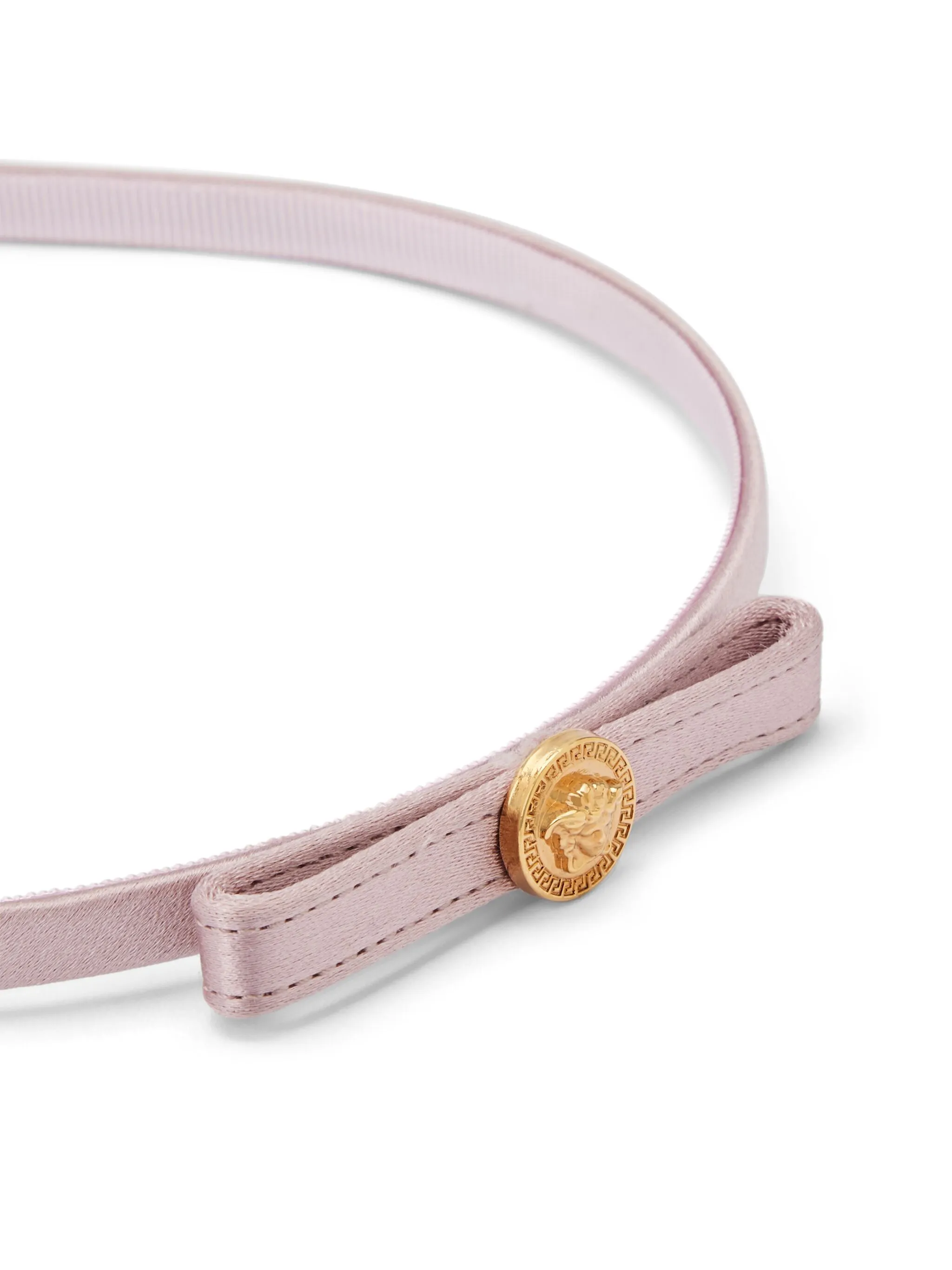 

Ободок с бантом и декором Medusa Versace Kids, розовый