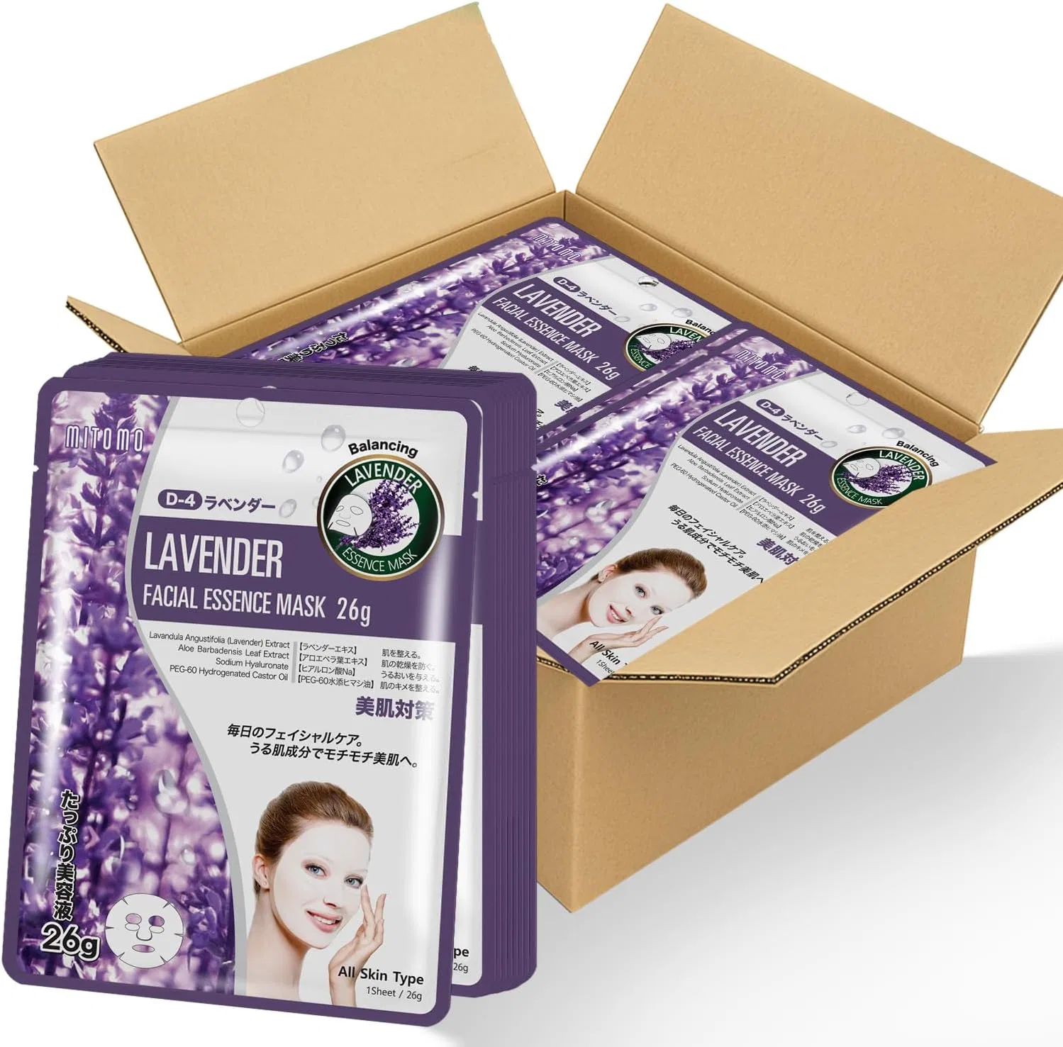 Эссенция Tomodachi — MITOMO Easy to Trial Skin Care Natural 512 Lavender Facial Essence Mask Conditioning