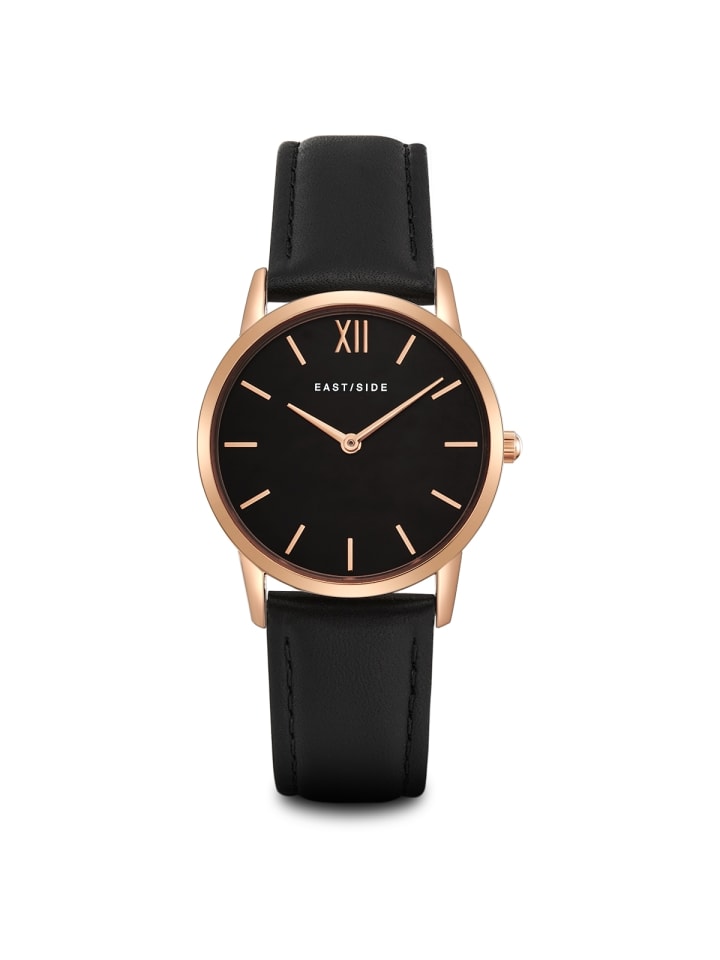

Eastside NY Кварцевые часы Upper Union в облегающем кожаном ремешке, черные