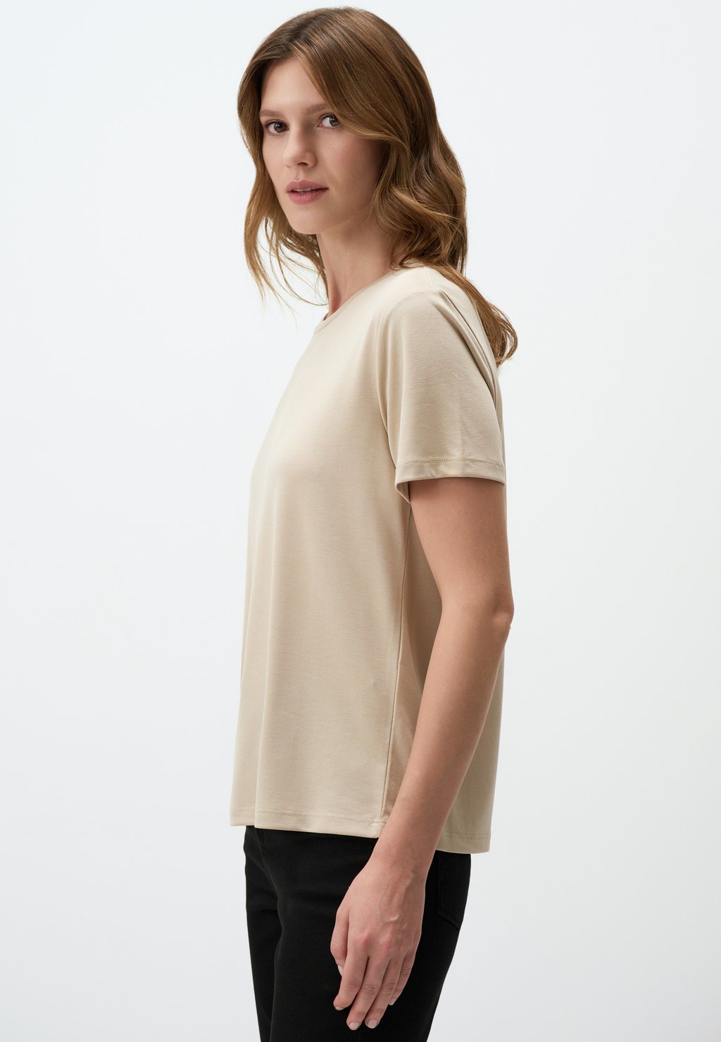 

Базовая футболка CREW NECK SHORT SLEEVE Jimmy Key, бежевый