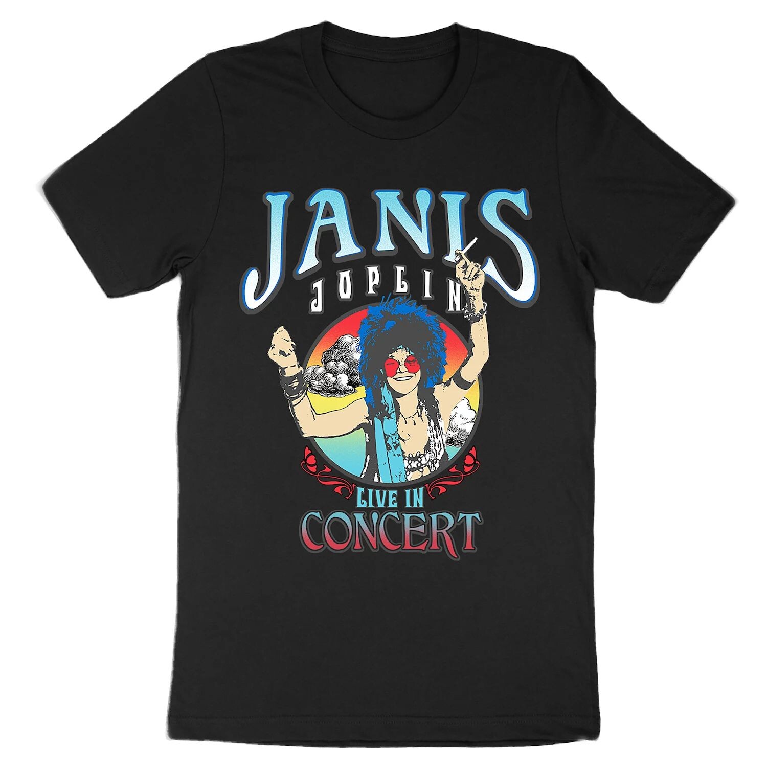 

Мужская футболка с рисунком Janis Joplin Licensed Character