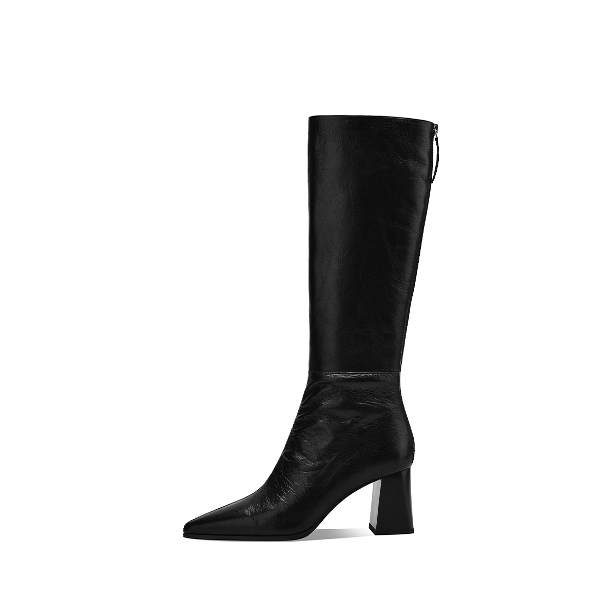 Сапоги женские черные 7,4 см BOERDIQI, Black