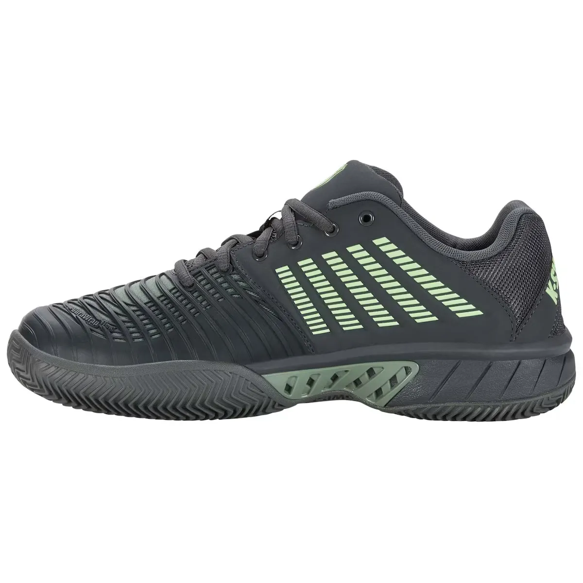 Мужская обувь для тенниса и падела EXPRESS LIGHT 3 HB K· Швейцарский K-Swiss, серый/зеленый — фото 3