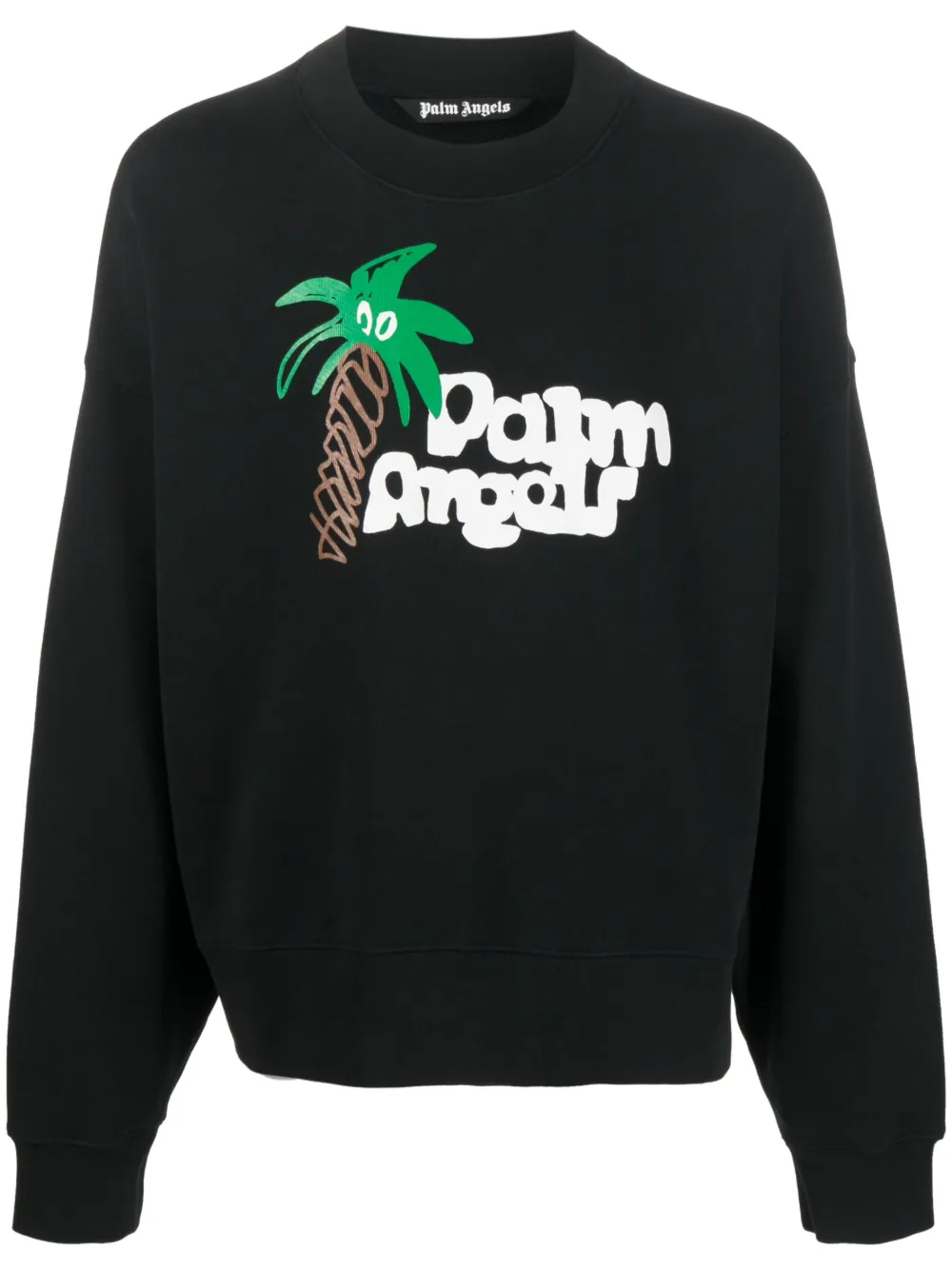 

Толстовка из органического хлопка с логотипом PALM ANGELS, черный