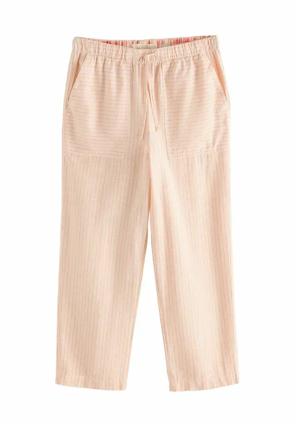 Брюки Next, peach pink stripe, персиково-розовый в полоску