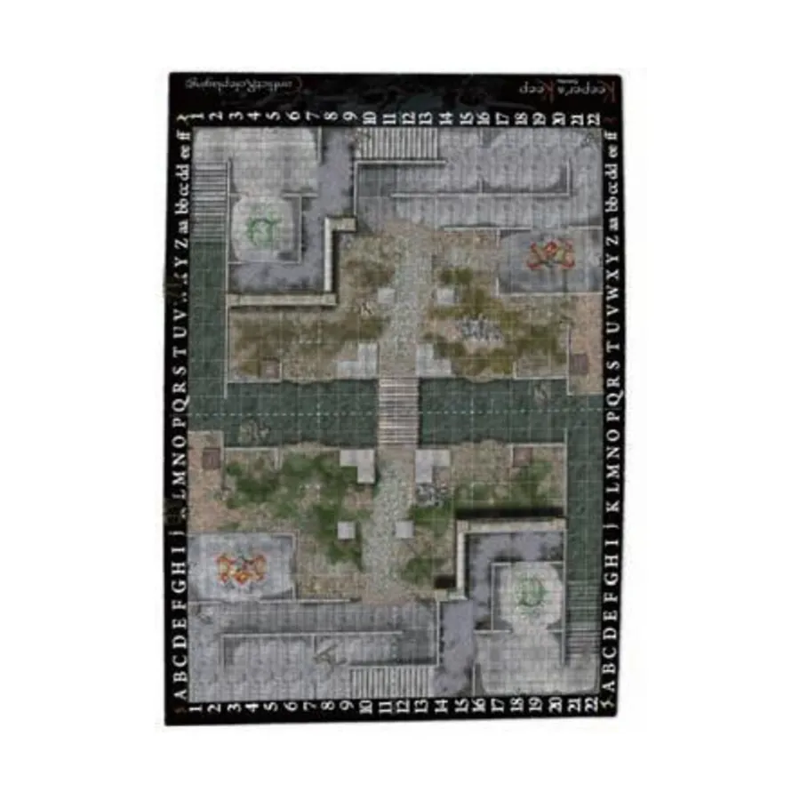 

Боевой мат Keeper's Keep — квадратная сетка 24 x 36 дюймов, 1 дюйм, Role Playing Game Accessories (Conflict Games LLC)