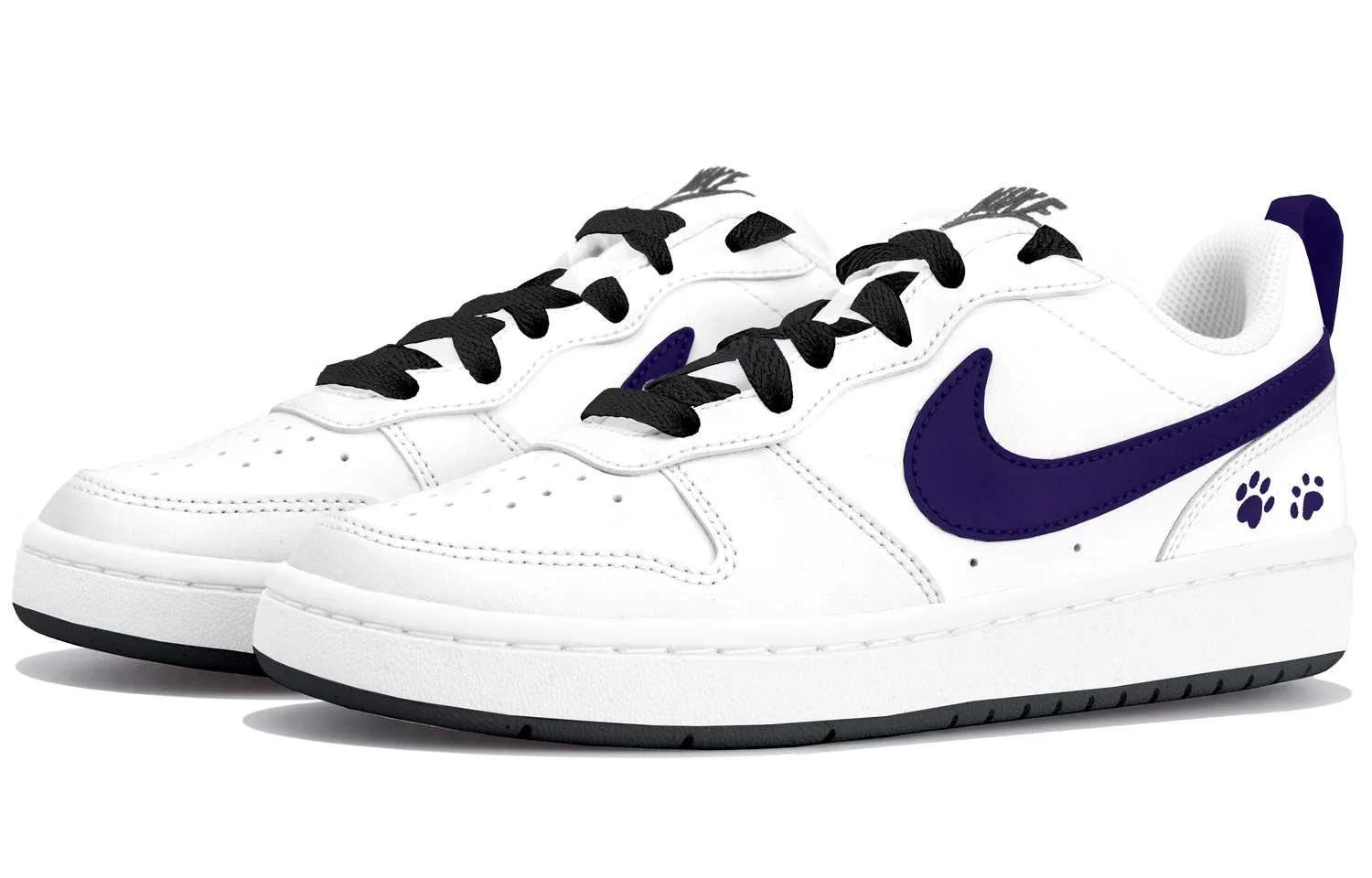 Кроссовки для скейтбординга Nike Court Borough Kids Purple — фото 4