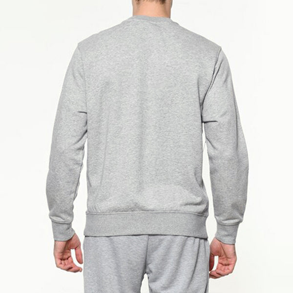 Толстовка men's sportswear club crw casual sport round necklong sleeve shirt men's grey Nike, серый — фото 4