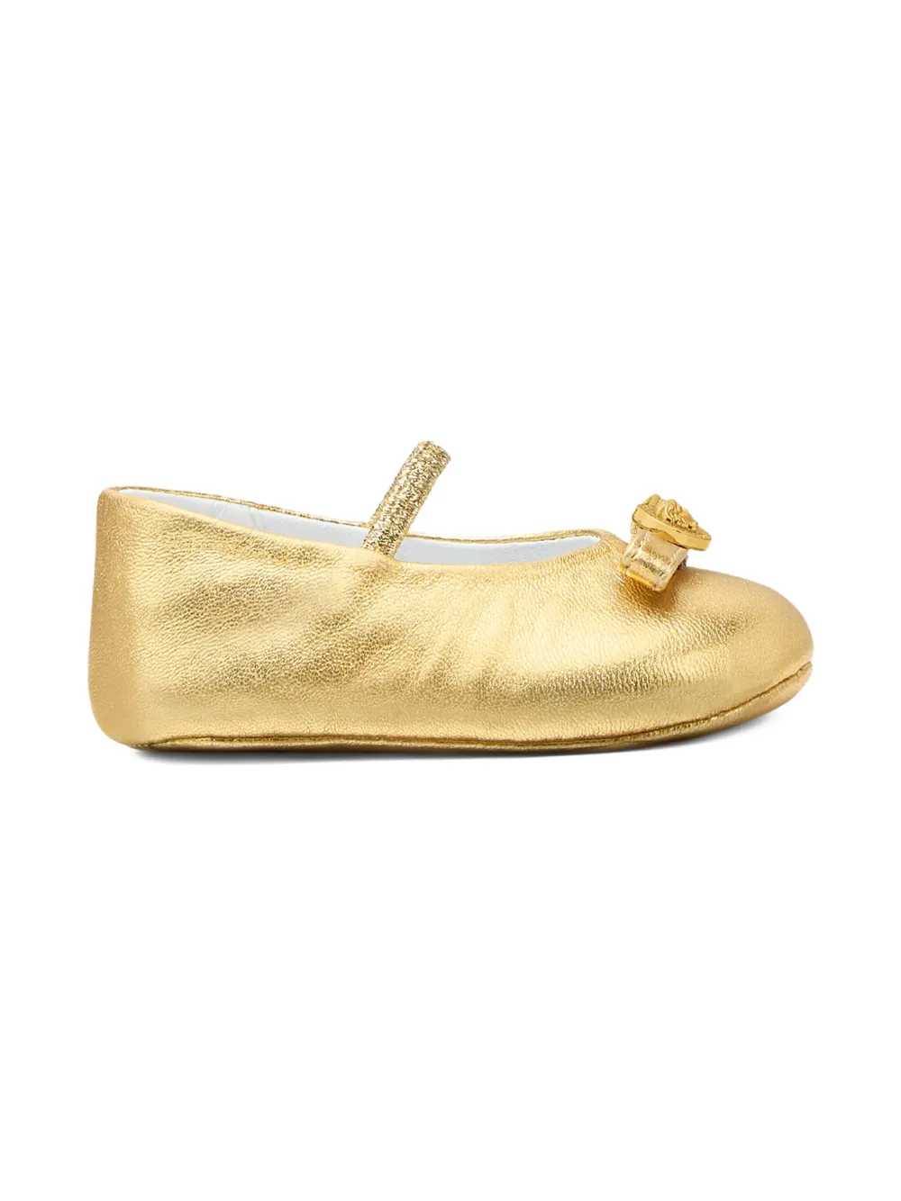 

Балетки Gianni Ribbon Versace Kids, золотой