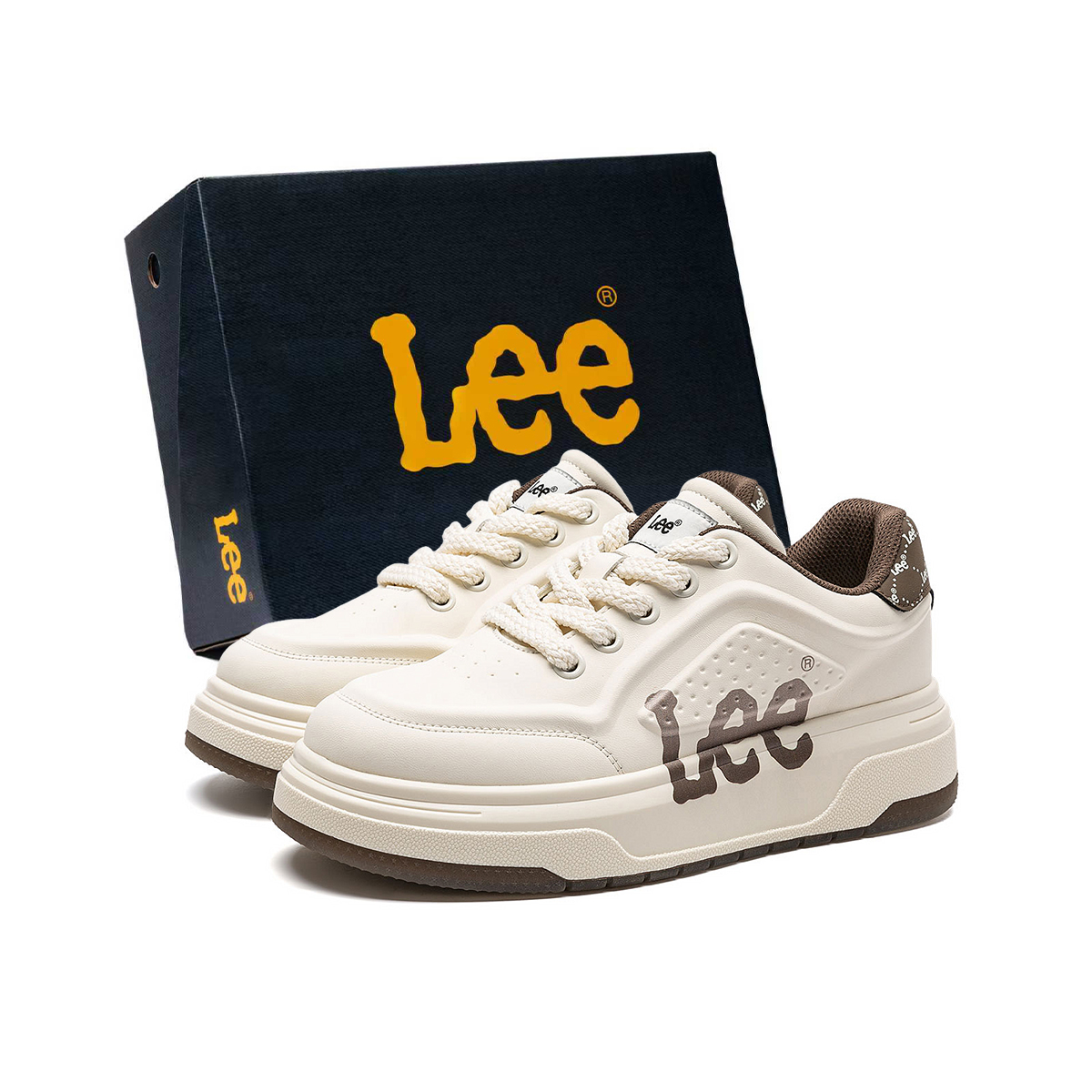 

Lee белый кроссовки из искусственной кожи, кожи спилка, низкие, дышащие, для скейтбординга, мужские