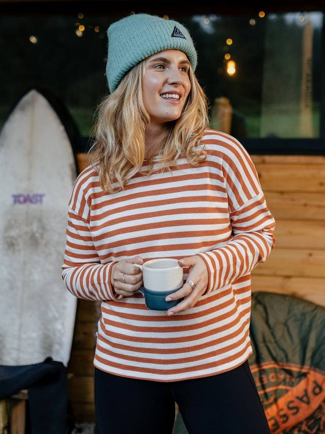 

Топ джерси с панорамной полосой Passenger, White/Orange