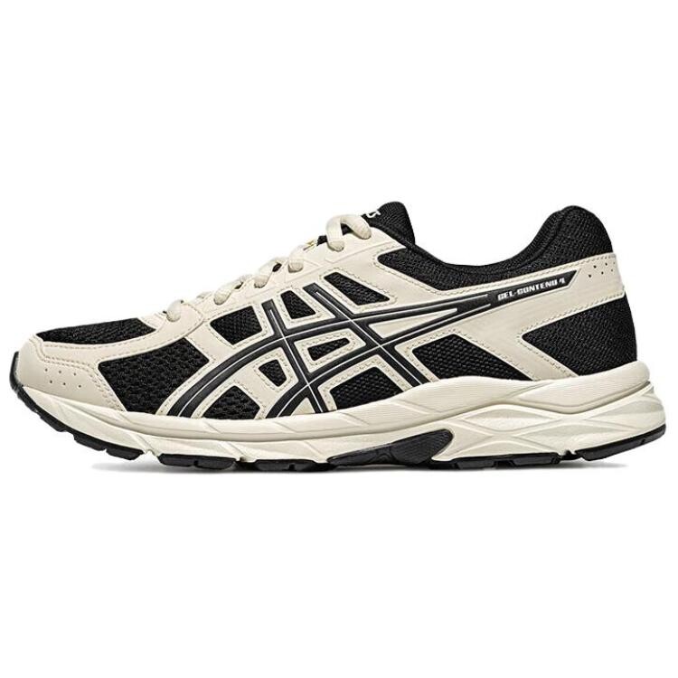 

Кроссовки для бега Gel-Contend 4 женские с низким верхом, черные/белые Asics