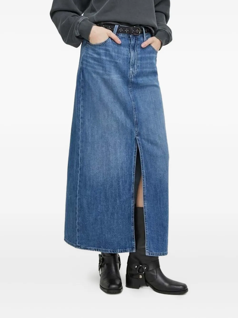 

Джинсовая юбка макси Viktoria G-Star RAW, синий