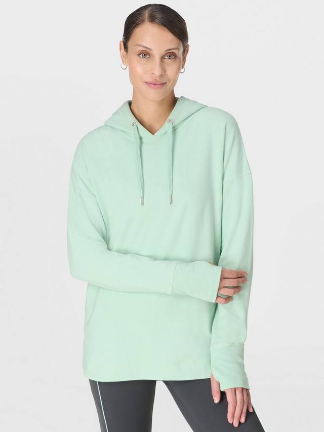 

Толстовка Escape Luxe Fleece с капюшоном Sweaty Betty, Limestone Green