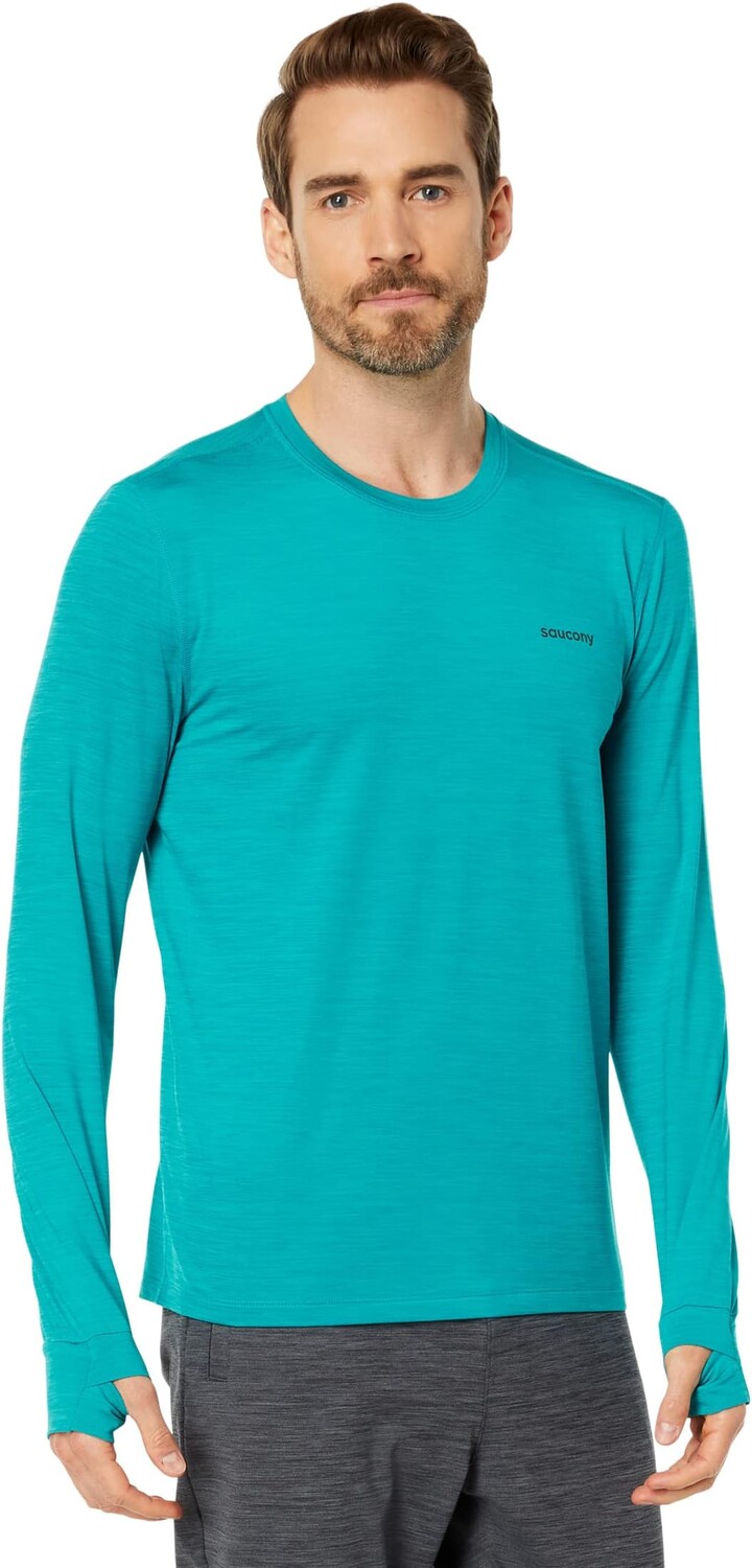 

Футболка Saucony Boulder Base Layer, цвет Turquoise Heather