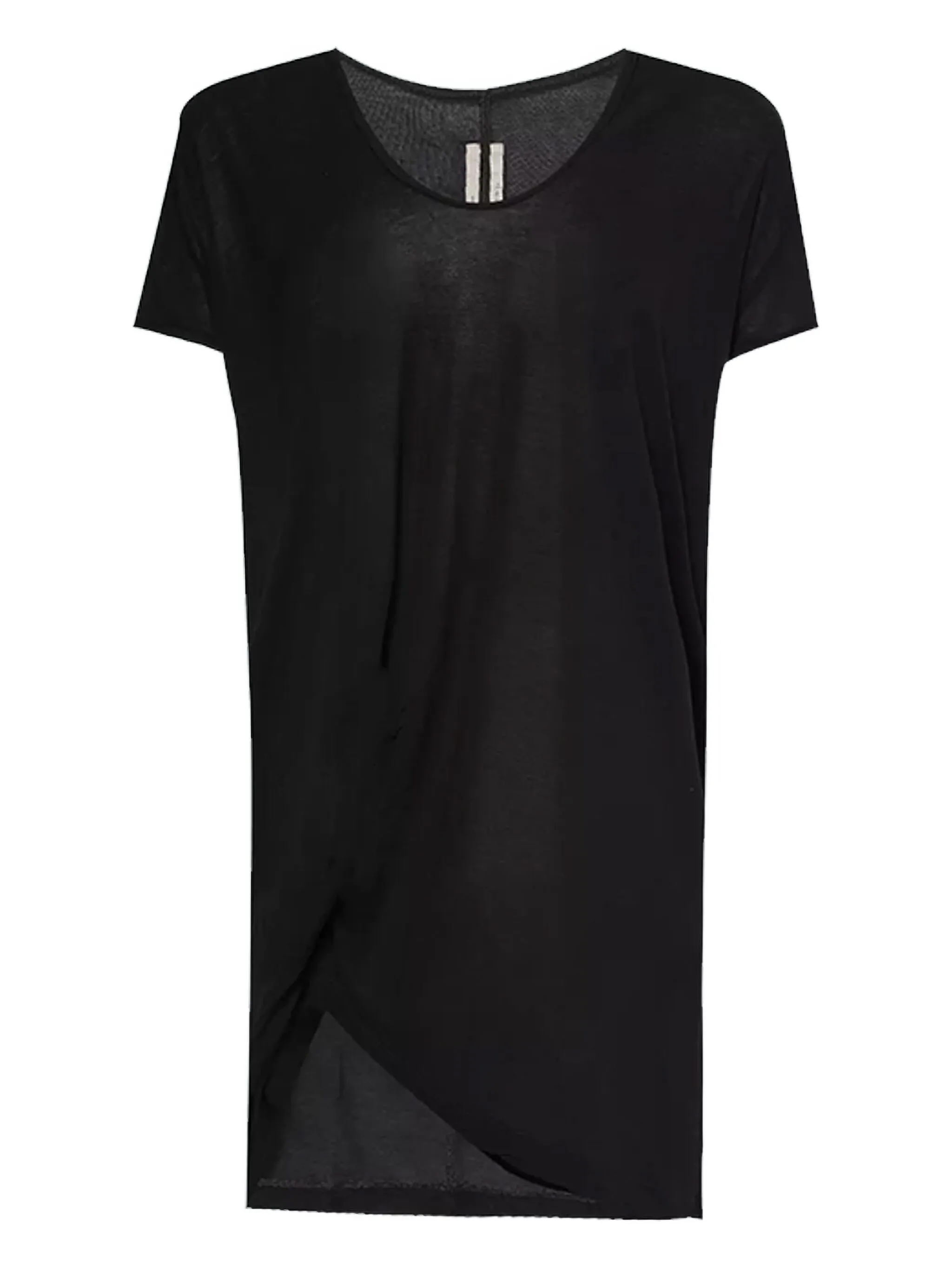 

Топ асимметричного кроя с короткими рукавами Rick Owens, черный