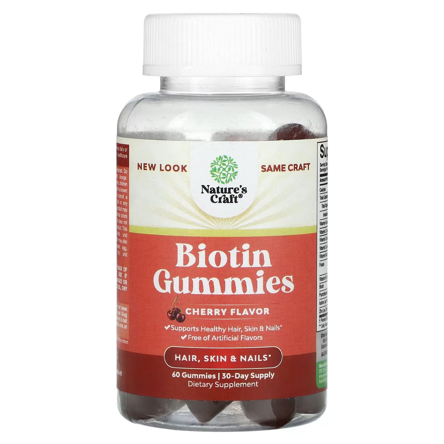 

Биотиновая Добавка Nature's Craft с вишней, 60 жевательных конфет