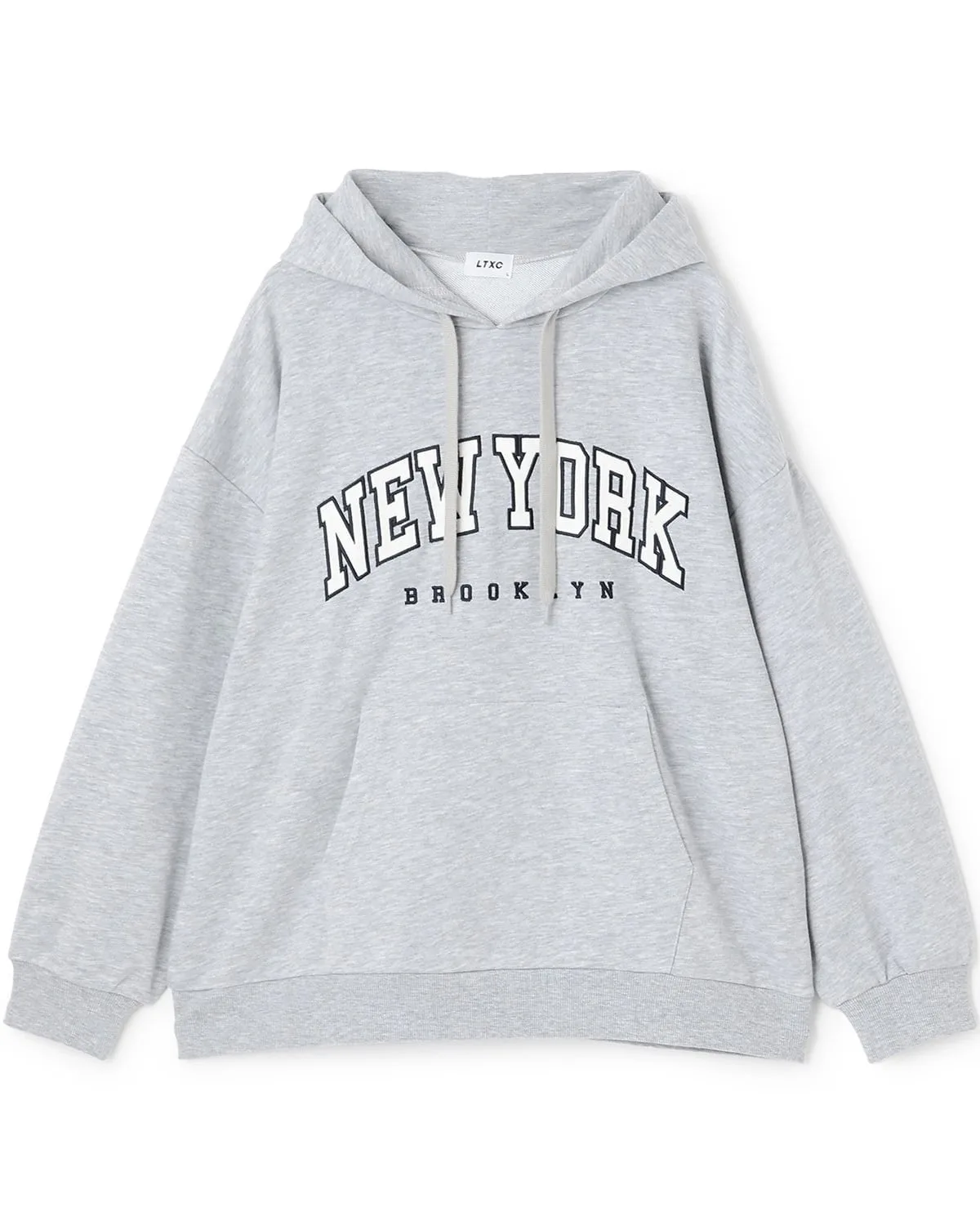 Свободная толстовка для колледжа Lovetoxic, Top Gray
