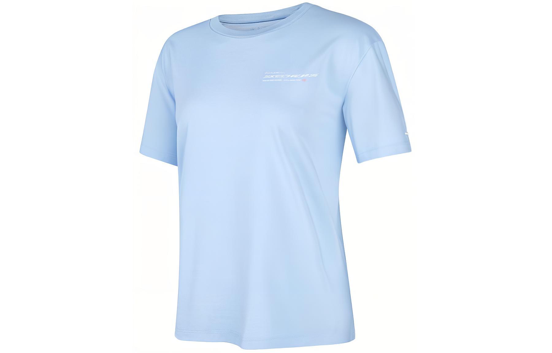 

Skechers Футболка с рукавом дроп-шилоу женская moon white blue