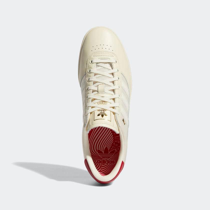 Кроссовки Adidas Puig Indoor, белый/кремовый/алый — фото 2