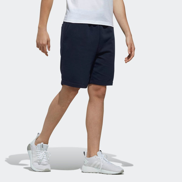 Шорты m ce shorts logo printing sports running knit navy blue Adidas, синий — фото 4