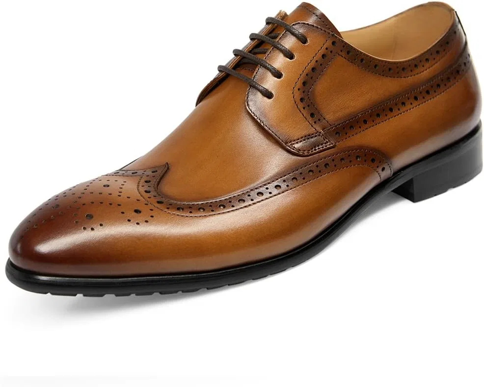 Мужские классические туфли-оксфорды Dickinson с мыском Cap-Toe GIFENNSE, Brown