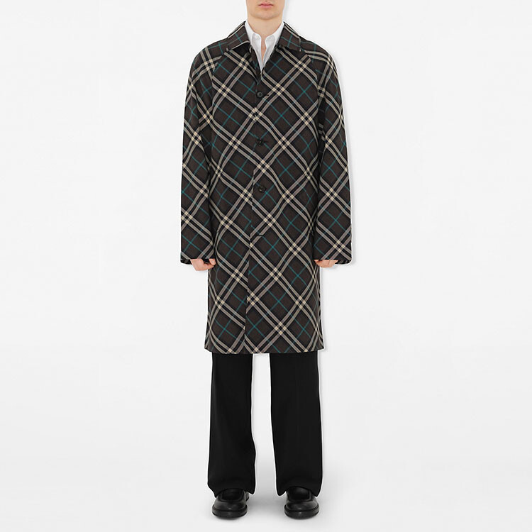 Пальто мужское Burberry Cozy коричневый — фото 2