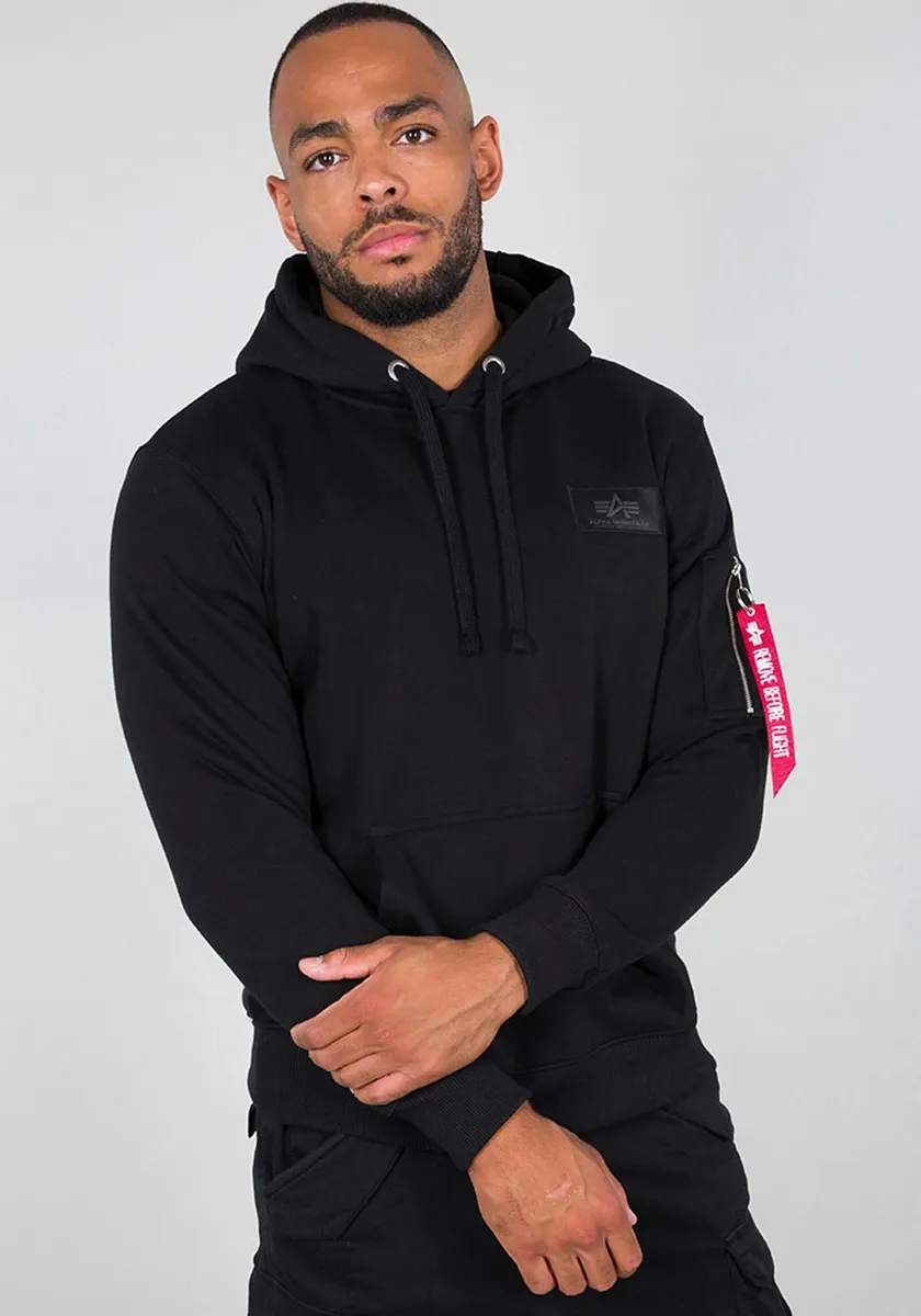 

Толстовка с капюшоном Alpha Industries "BACK PRINT HOODY", черный