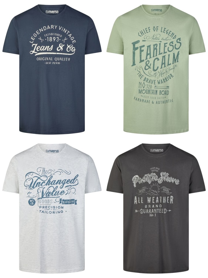 

Набор из 4 разноцветных футболок RIVLeon