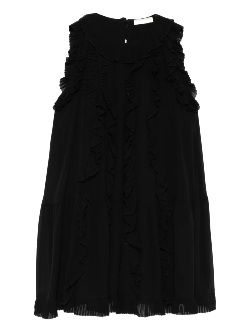 

Мини-платье с оборками Ulla Johnson, черный