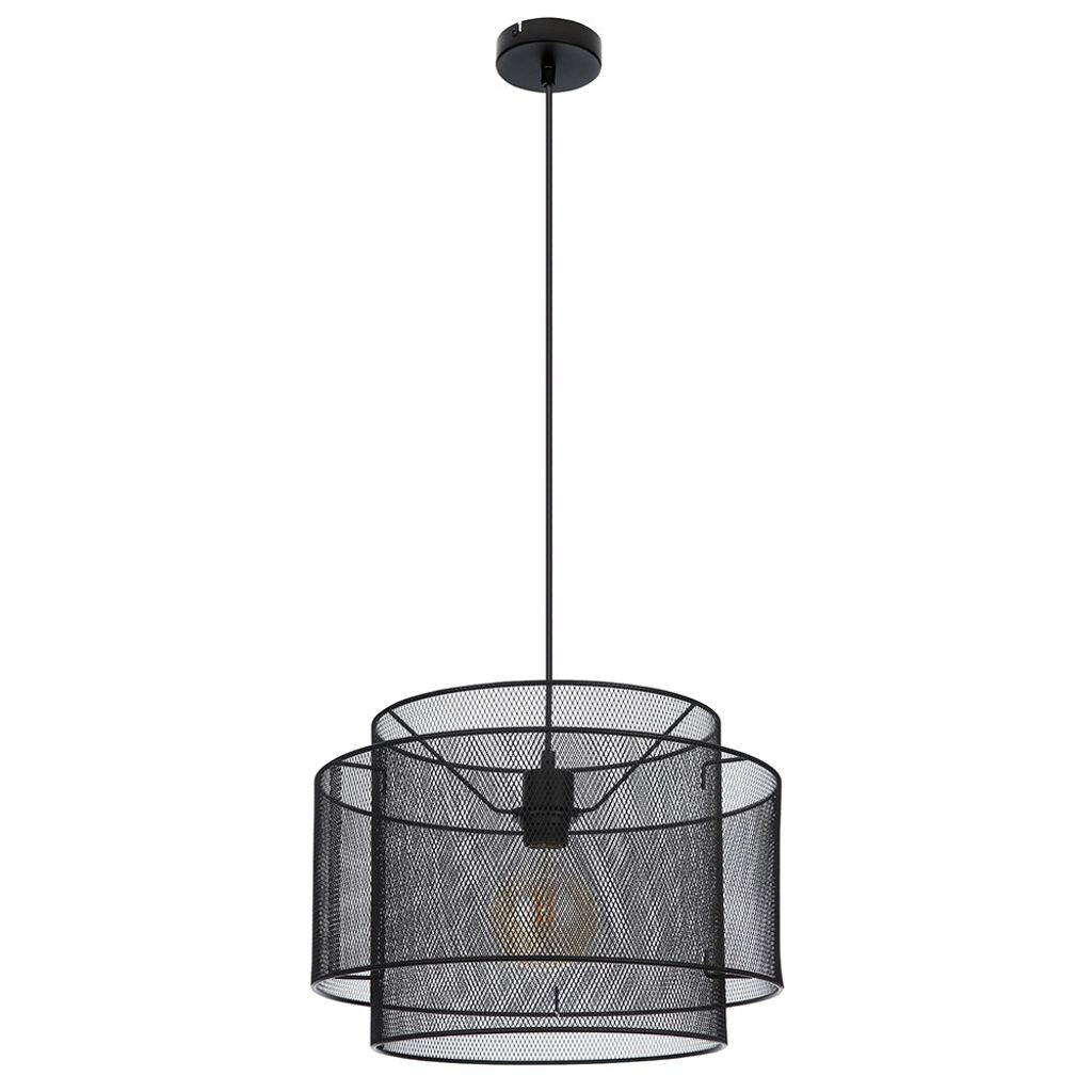 

Подвесной светильник, металлическая сетка, круглый, черный, H 120 см etc-shop