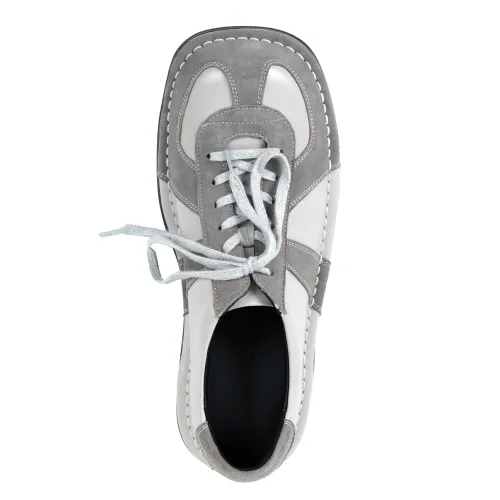 Унисекс кроссовки из замши и кожи TWOSPC MILIDOK (light gray) серые