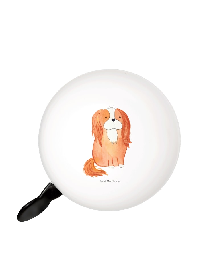 

Mr. & Mrs. Panda Велосипедный звонок для собаки породы кавалер-кинг-чарльз-спаниель... белого цвета