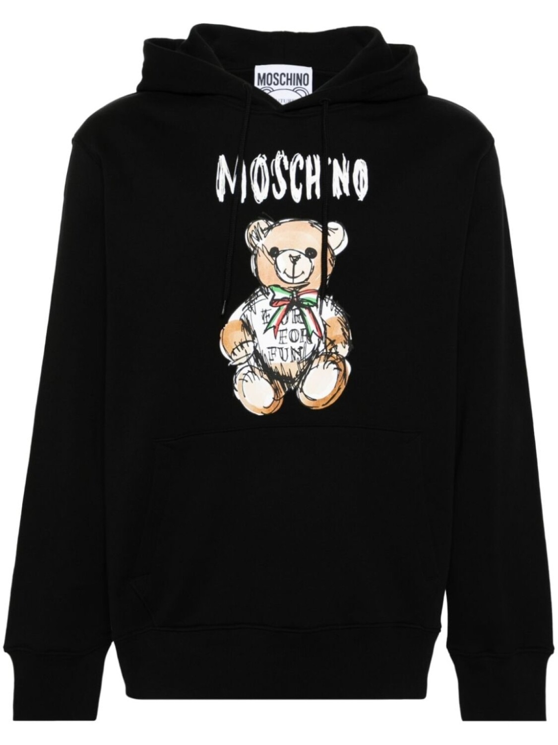 

Moschino худи Teddy Bear с логотипом, черный