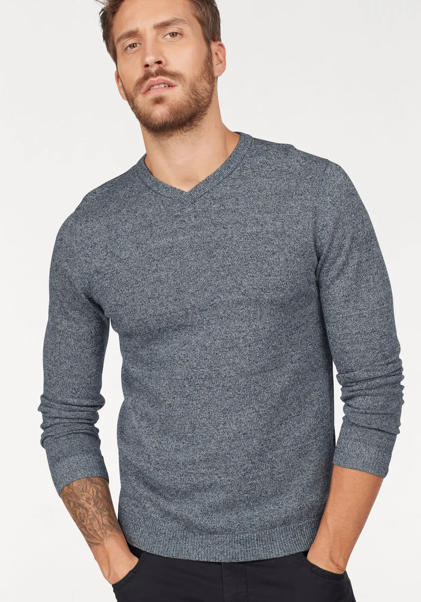 

Свитер Jack & Jones с V-образным вырезом "JJEBASIC KNIT V-NECK", синий