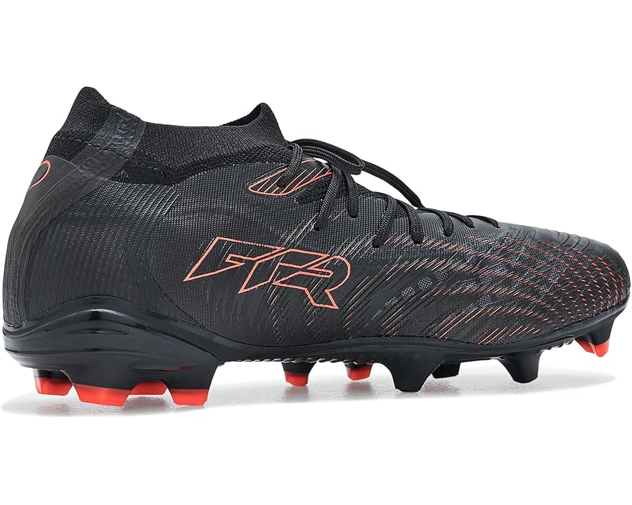 Мужские бутсы PUMA Future 9 Match Firm, Artificial Ground, Black/Glowing Red/Strong Gray — фото 3
