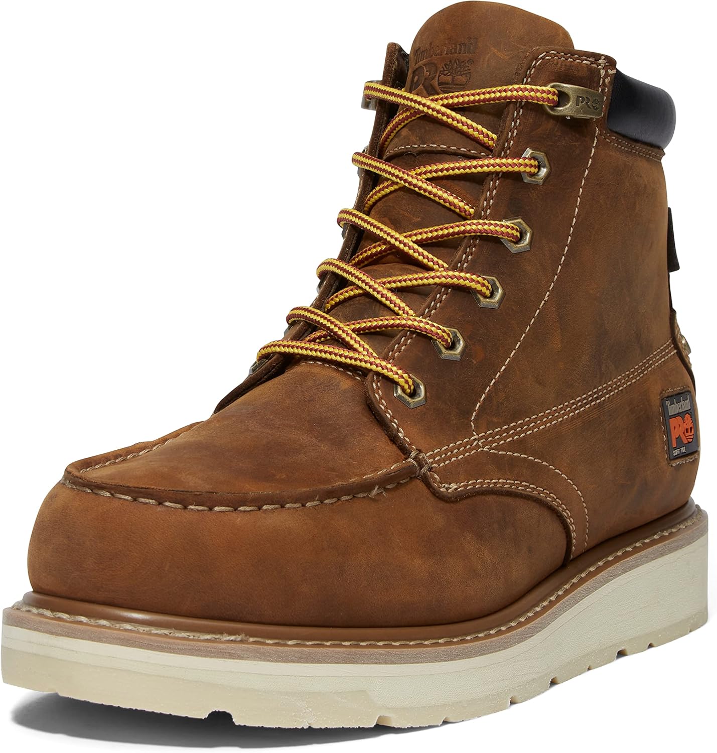 

Timberland PRO мужские Gridworks 6 дюймов Soft Toe Waterproof Industrial Wedge рабочие ботинки, Golden Brown