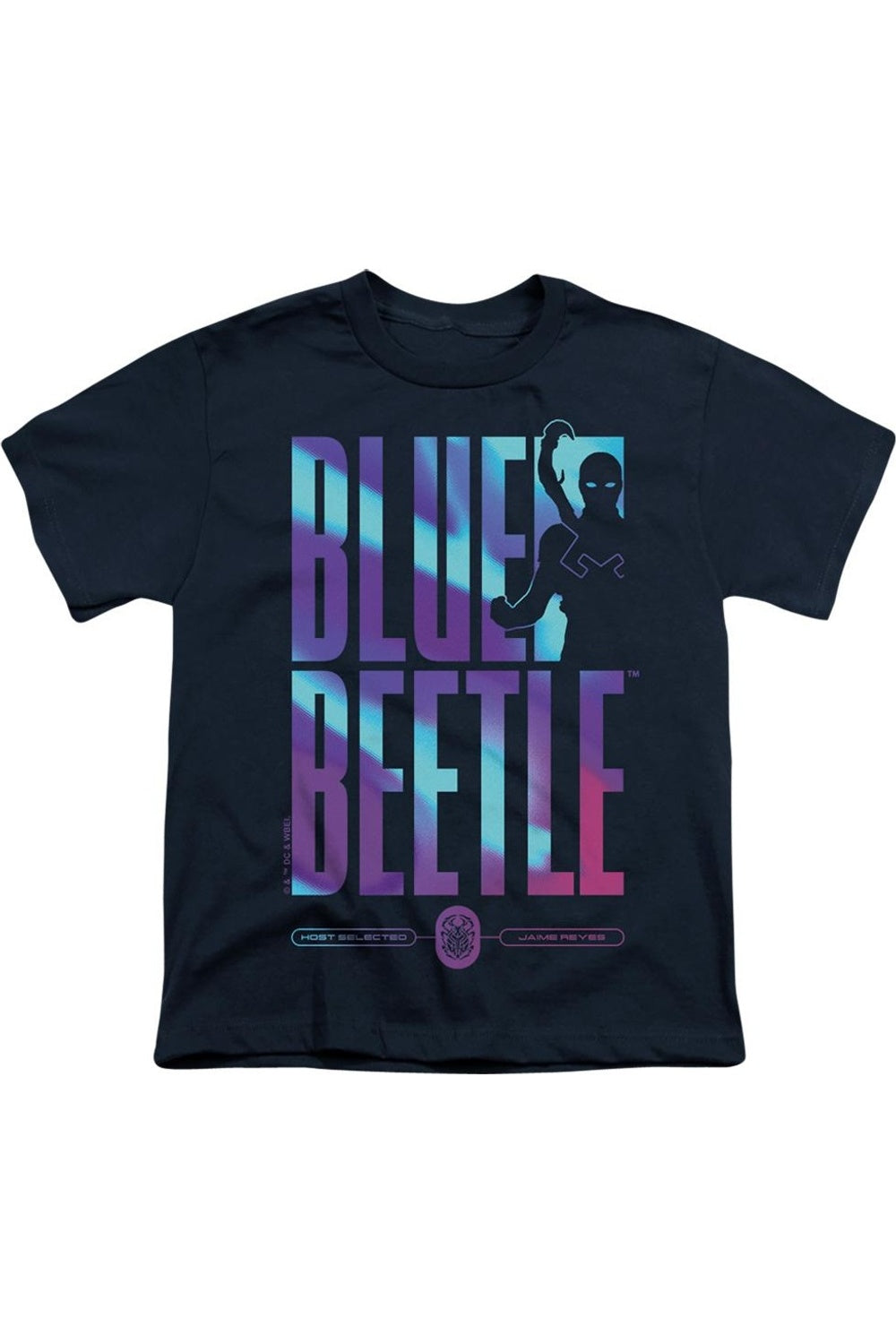 

Футболка с коротким рукавом для детей "Blue Beetle (2023) Hero Host" Gildan