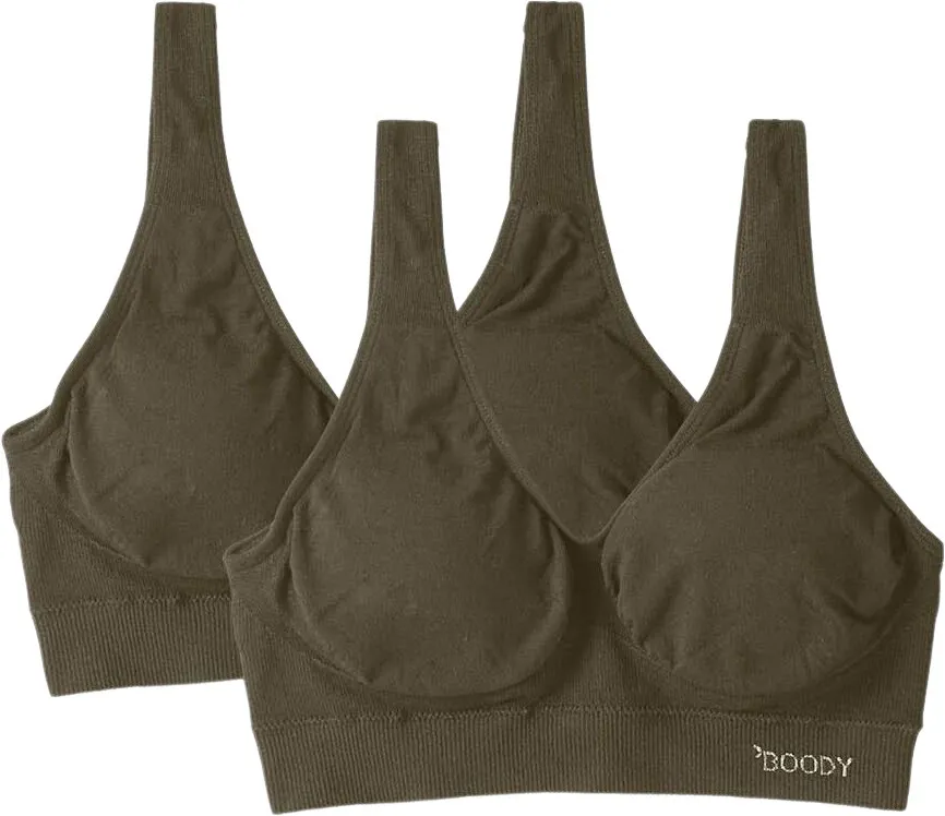 

Утягивающий бюстгальтер с мягкими вставками - упаковка 2 шт Boody Eco Wear, Dark Olive