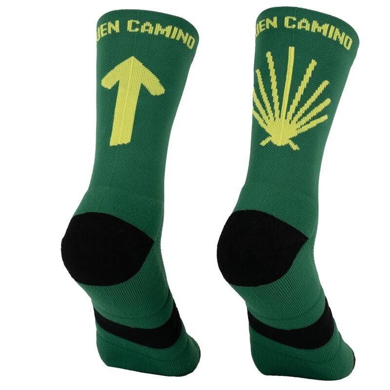 

Спортивные носки унисекс Crazy Dog Camino de Santiago, зеленые Perro Loco, цвет verde